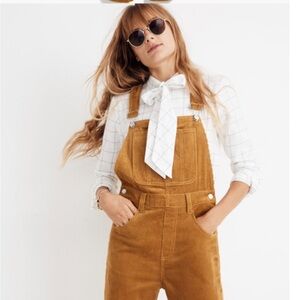 SOLD ON MARKETPLACE Madewell corduroy mustard yellow overalls size medium